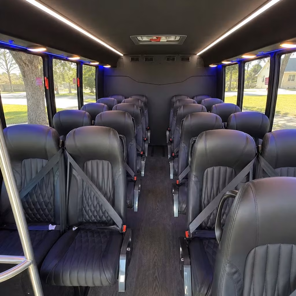 25 passenger minibus interior