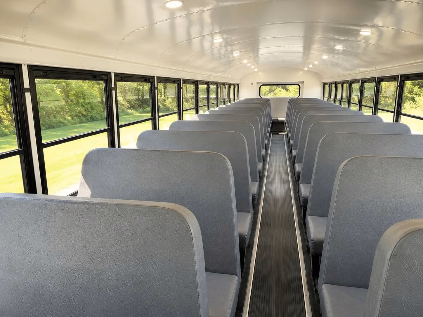 school bus inside