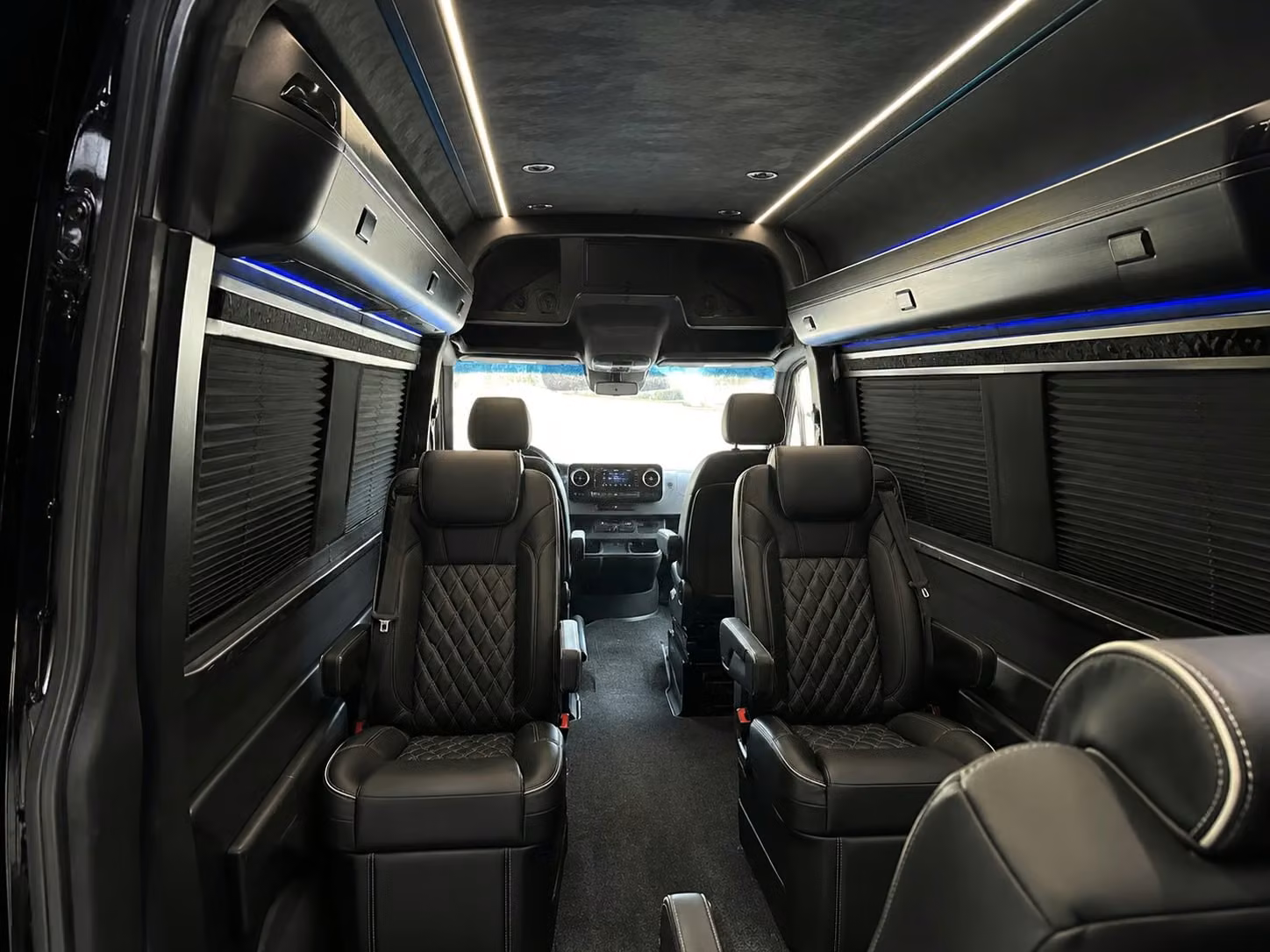 sprinter van with driver inside